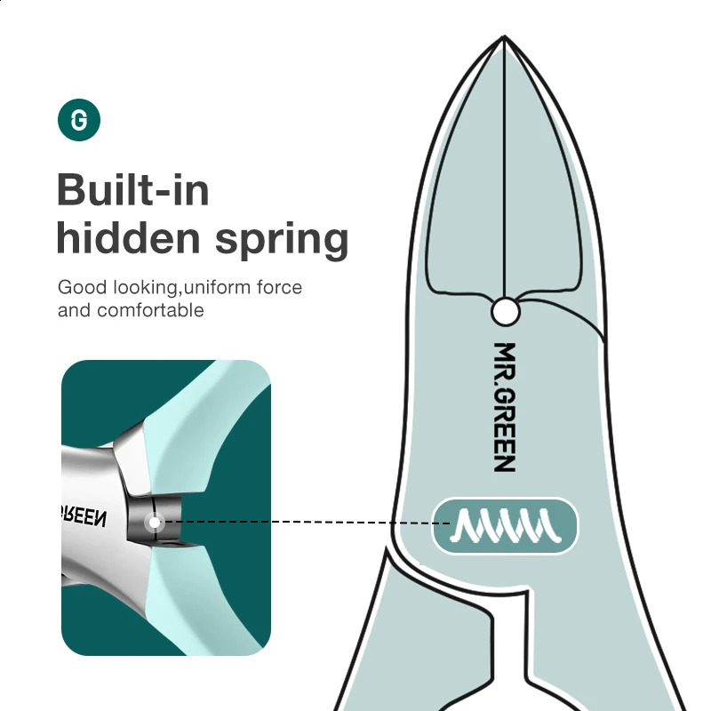 MR.GREEN ingrown Nail Clippers Toenail Cutter Stainless Steel Pedicure Tools Thick Toe Nail Deep Into Nail Grooves 241223