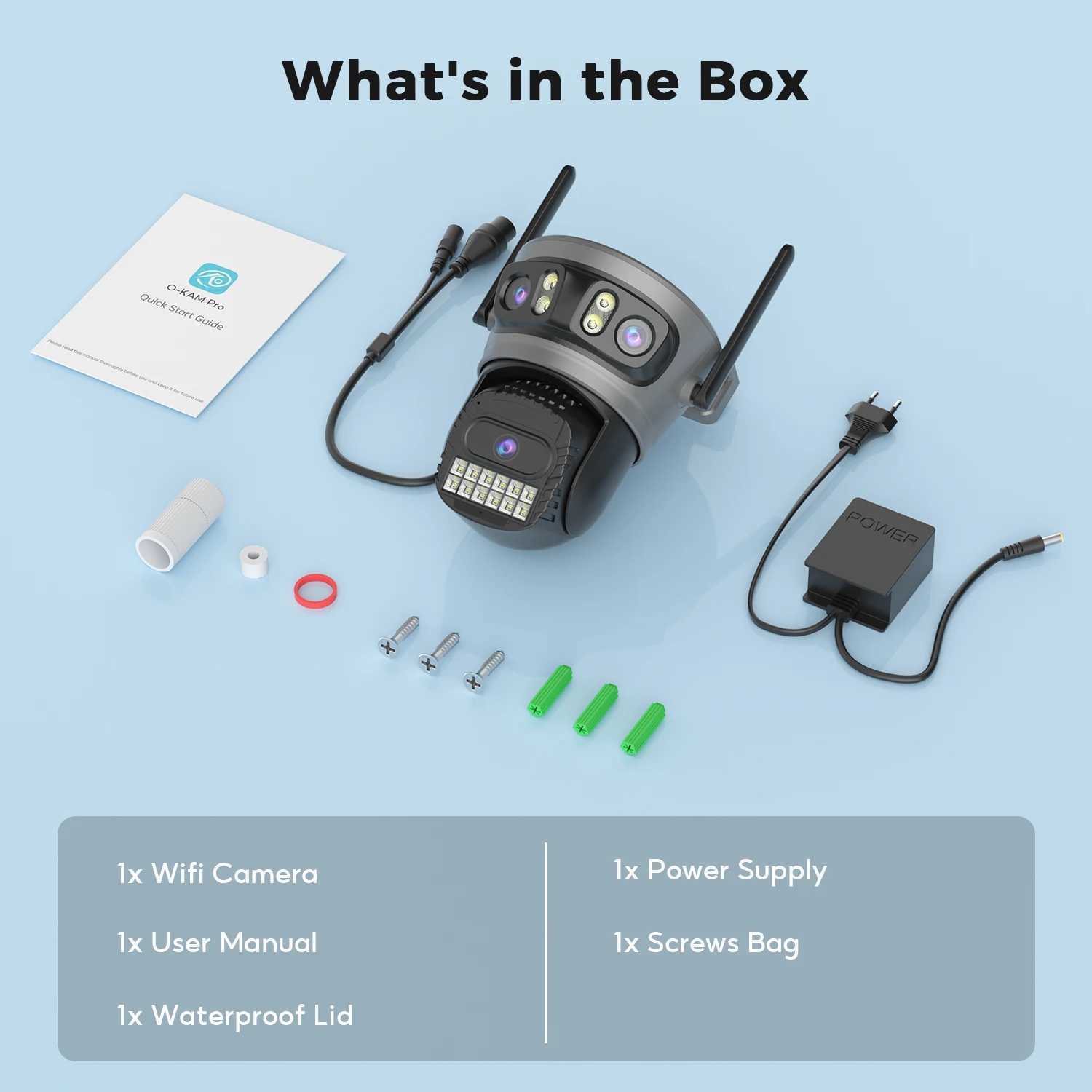 15MP Outdoor Wifi Camera Three Lens Three Sns 5X Zoom 10MP/8MP Two Lens PTZ Surveillance Auto Tracking ANBIUX CameraXJ241228