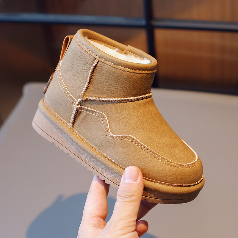 Kids Boots Children Boys Thick Cotton Warm Winter Boots Girls Toddler Plush Waterproof Kidsnest Snow Boots Sizes US9C-US5Y