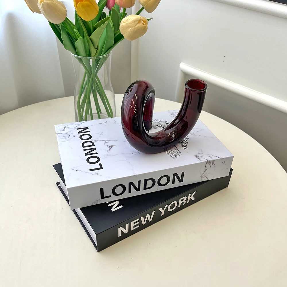 3Pcs/Set Fake Books Set for Decoration Coffee Table Ornaments Modern Home Decoration Luxury Faux Book Set London New York ParisXJ241228