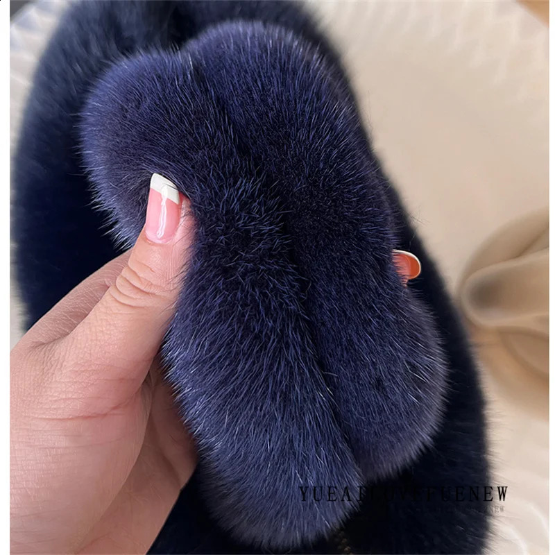Real Mink Fox Fur Women Handbags Female Multifunctional Large Capacity Basket Bags Fashion Wrist Bags For Ladies Phone Purse 241227
