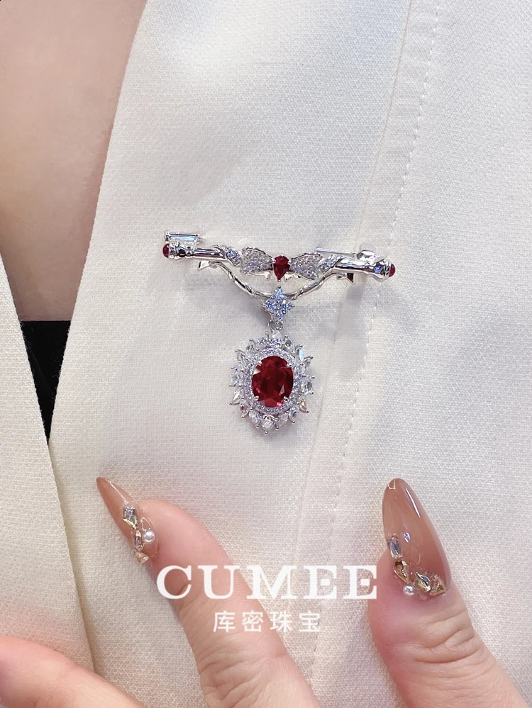 Cumee Universal Brooch for Women Button Multi Function Party Anniversary Gift 925 Silver Gold Plating 241227