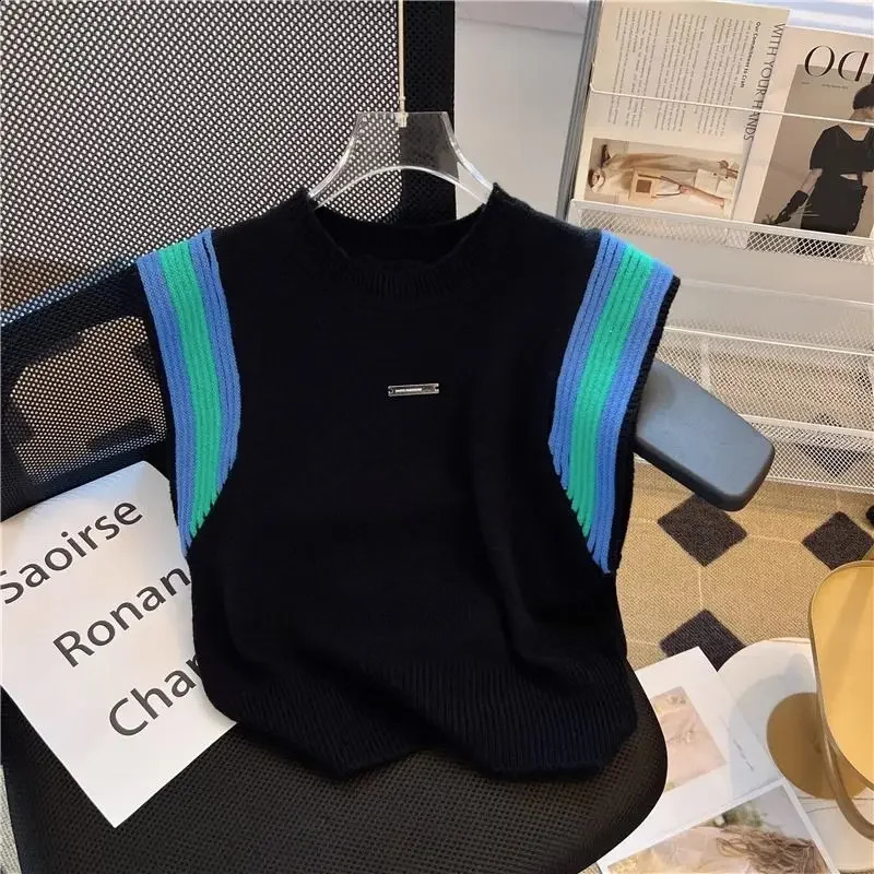 Knitted Vest Summer Womens n Sense Top Sweaters Sweater Women Traf Official Store 2023 241223