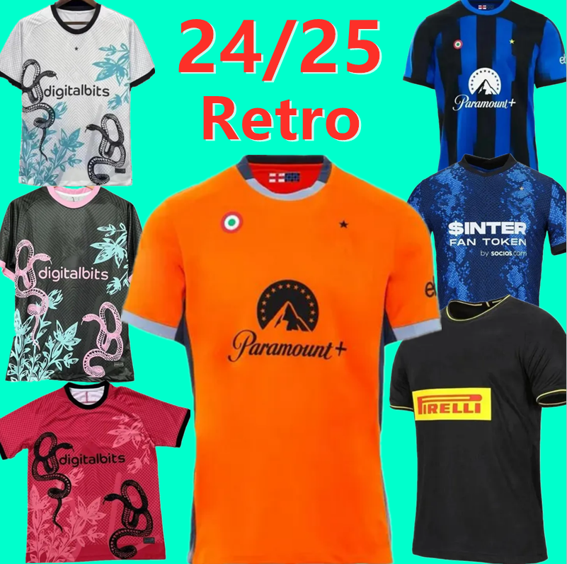 2024 2025 Retro lnter THURAM DIMARCO soccer jerseys MIIANs ERIKSEN ALEXIS LUKAKU LAUTARO FRATTESI LUKAKU ERIKSEN ALEXIS Dzeko Uniforms Men Football Shirt 2xl