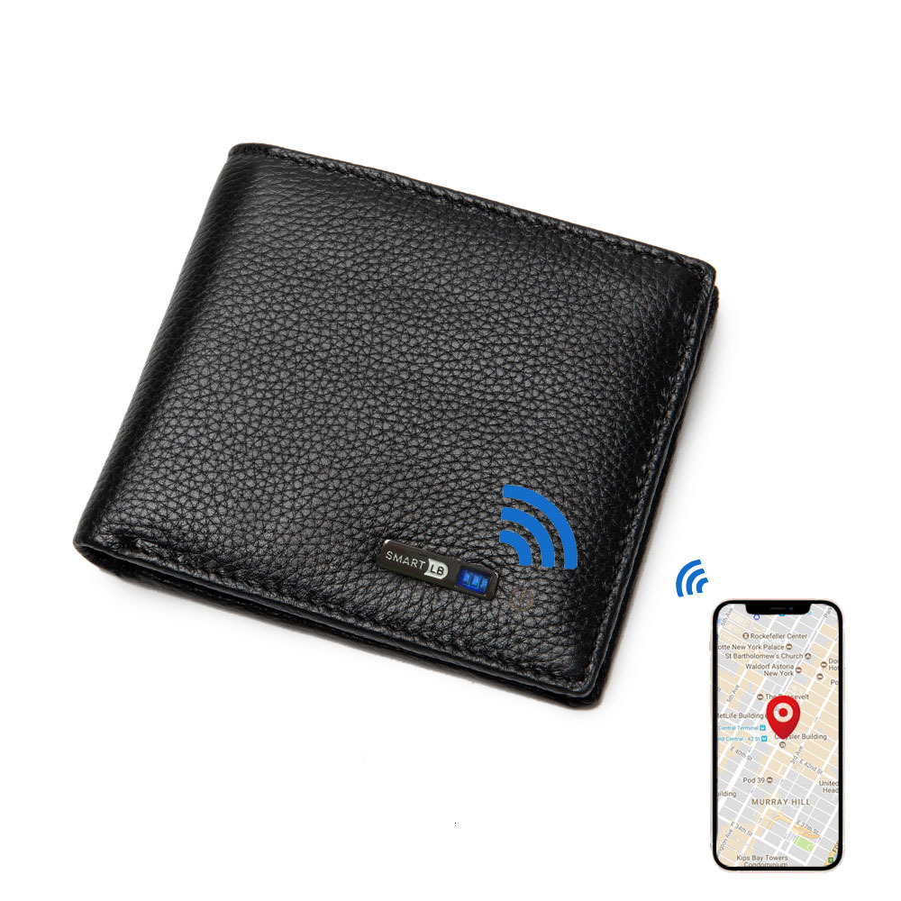 Finder Gps Tracker Men Gift Theft Wallet For Lots Of Bills Elder Men Dad Birthday 2024 New Christmas Gift