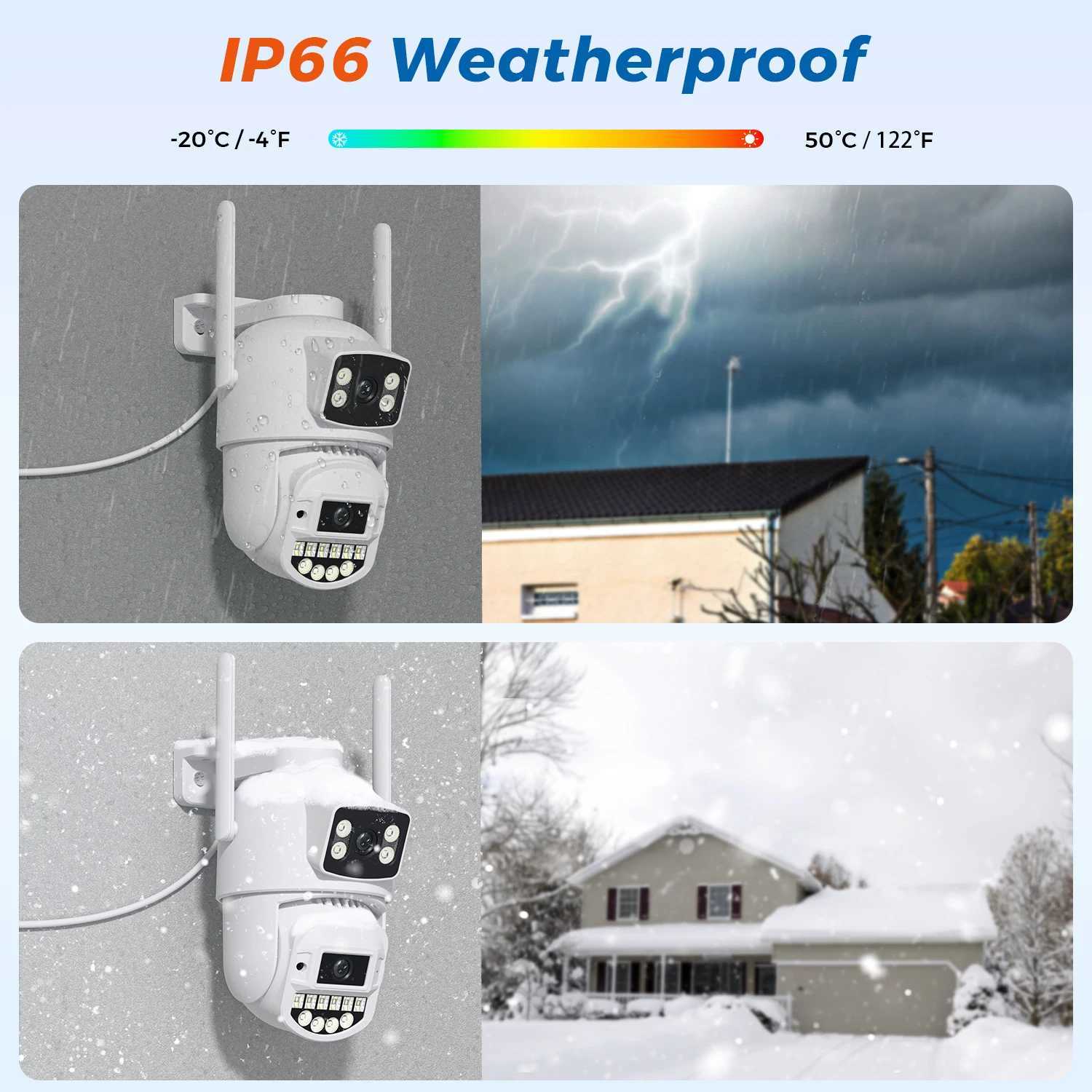 10MP 5K Wifi Surveillance Camera 8M Dual Lens AI Human Detect Auto-cruise P2P 5Ghz Wifi Wireless Outdoor Security PTZ IP CameraXJ241228