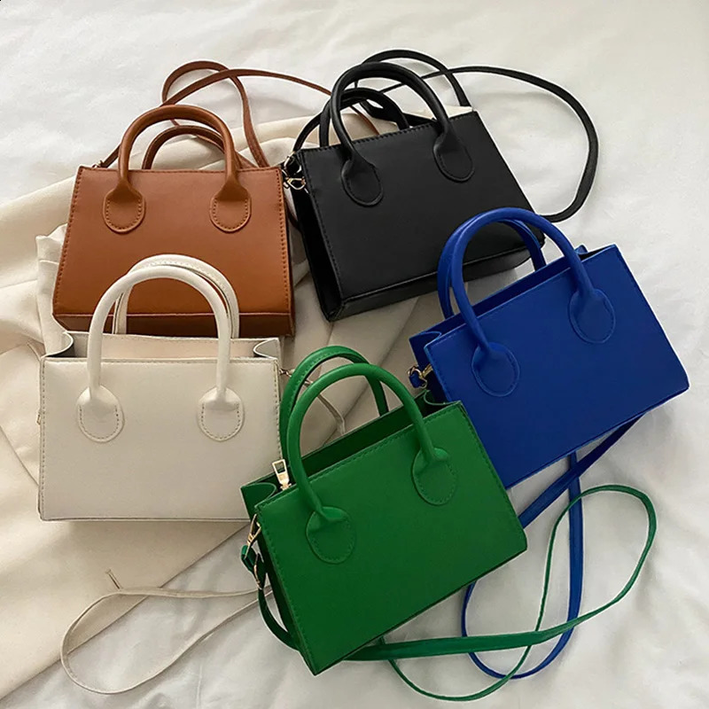 Minimalist Black Small Square Abg AllMatch Top Handle Purse Classic Shoulder Bag For Work 241226Z