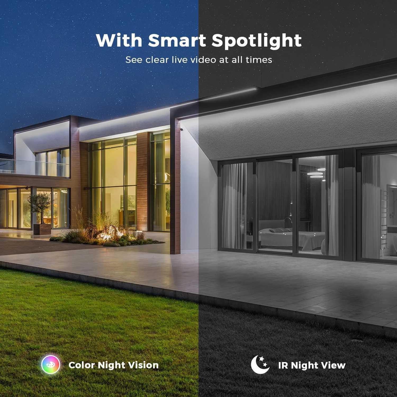 20MP 10K Wifi IP Camera Outdoor Four Lens Four Sns 10X Zoom Surveillance Camera HD CCTV Human Detection Security ProtectionXJ241228