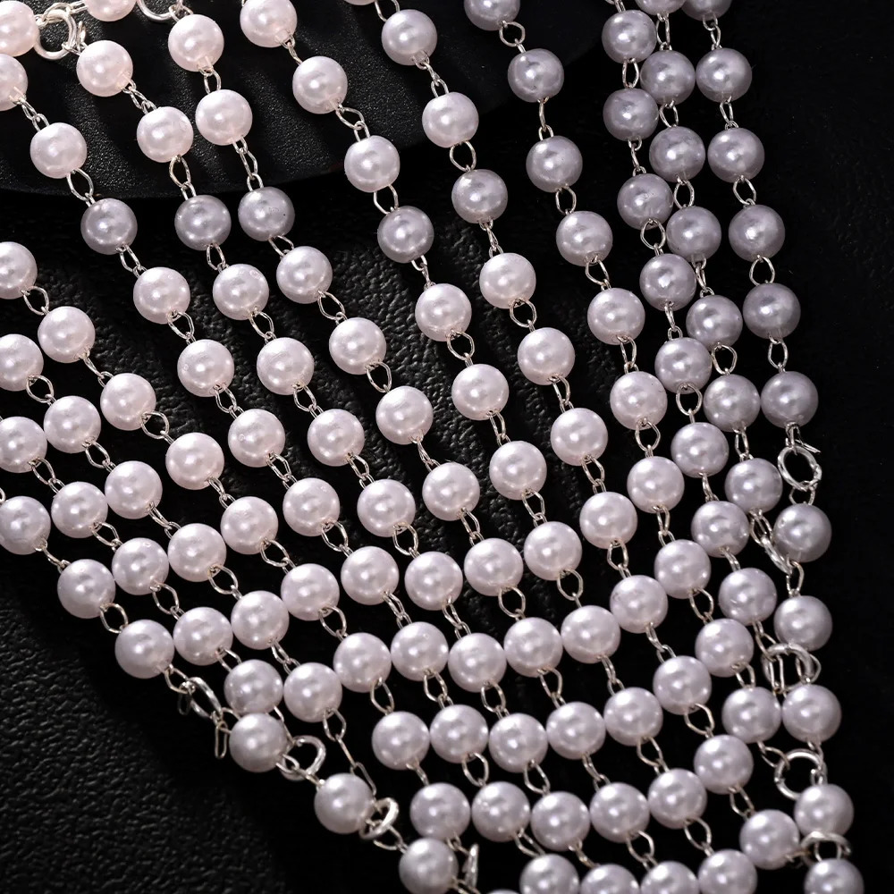 Stonefans Multiple Rows faux Pearl Thong Body Chain for Women Sexy Hollow Bikini Panties Bead Body Jewelry Accessories 241228