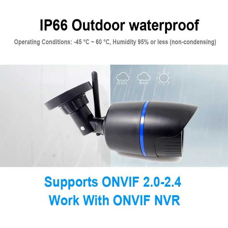 1080P Wifi Bullet Camera IP Cctv Security Wireless Infrared Video Audio Surveillance Outdoor Waterproof Home Cam IpcamXJ241228