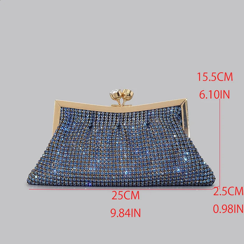 fashion rhinestone clutch bag for women shinny diamonds evening party purses 241227
