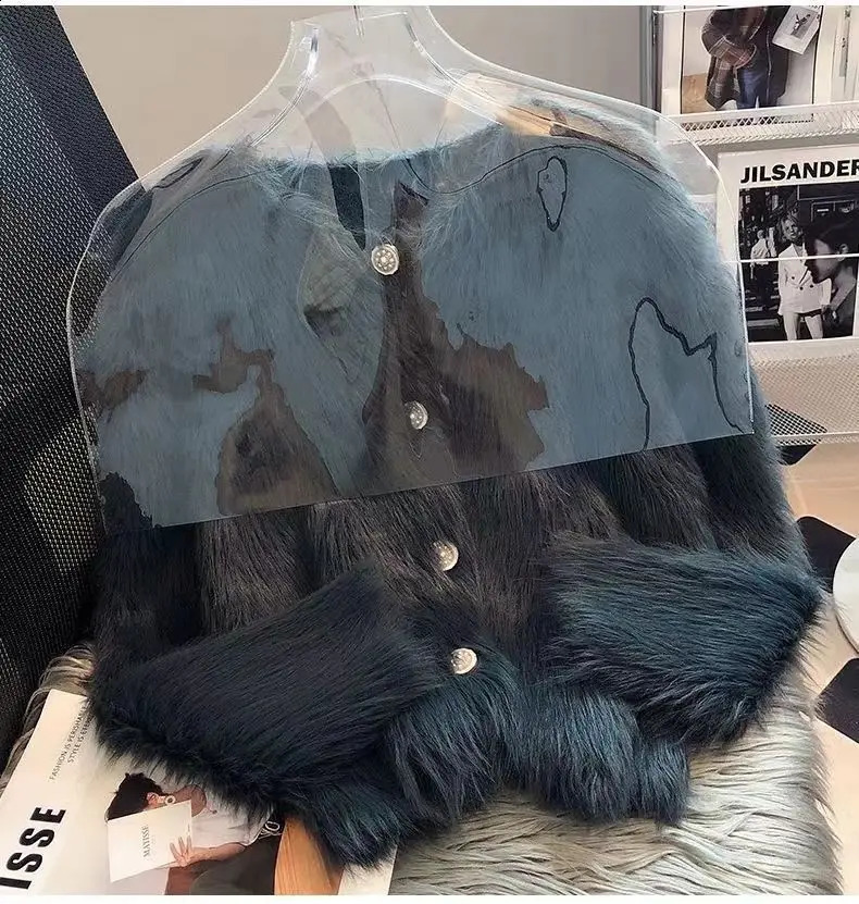 Autumn Warm Women Crop Cardigan Korean Knitted Elegant Female Casual Sweaters Fashion Mink Cashmere Soft Ladies Coats 241224