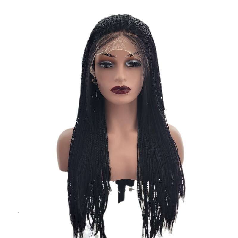 Lace Front Wig Cover T Shape Two Strand Braided Wig Fashionable Women's Dirty Braid T-Shaped Front Lace Headband Kq2 Kq2