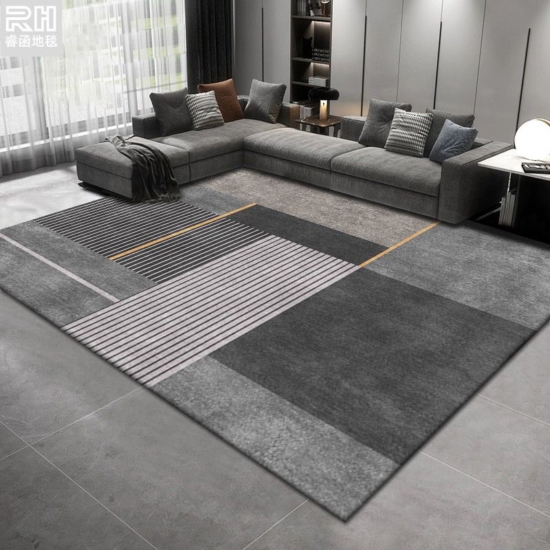 4679-57.8-GZX-Striped Art Carpet Elegant Large Area Living Room Carpets Comfortable