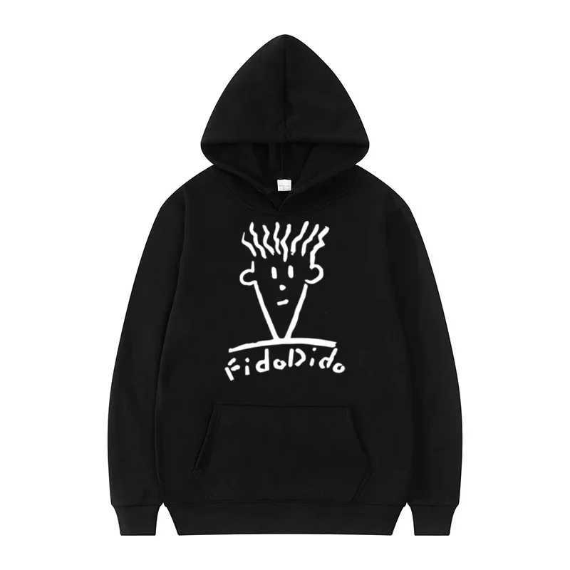 Autumn and Winter Casual Fashion Hoodies Mens Hoodies Sportswear Fido Dido Popular Beverages Printed Streetwear W241230