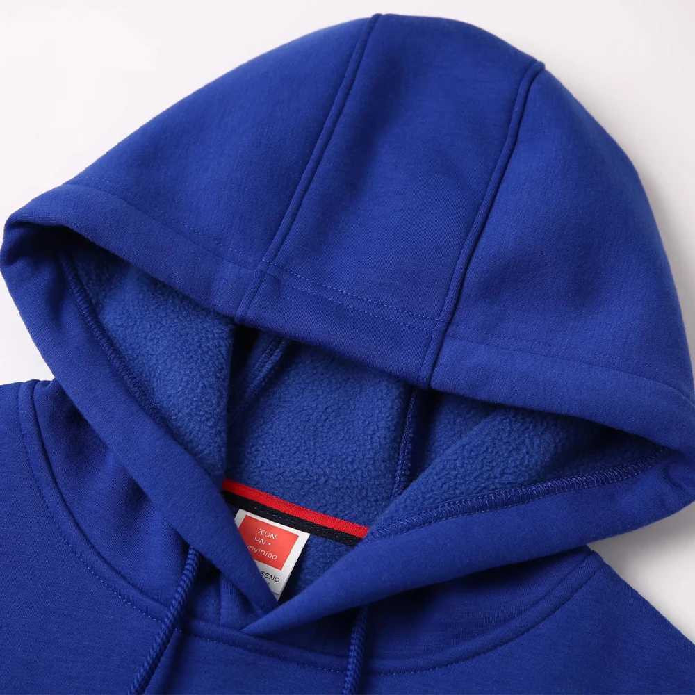 Winter Heavy duty Thick Wool Hoodie Unisex High quality Wholesale White and White Pulling Flower Mens Sudaderas Para Hombre Hoodie W250108