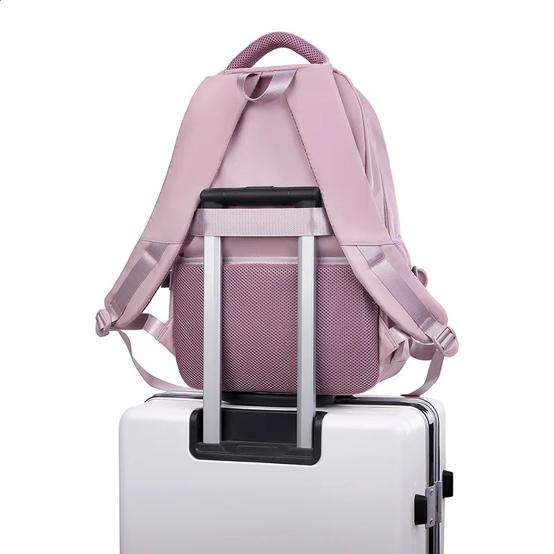 Korean Style Daily Backpack For Women Packsack Waterproof nylon Fabric Travel Backpacks Girls School Bag Teenagers Casual Bags 241230