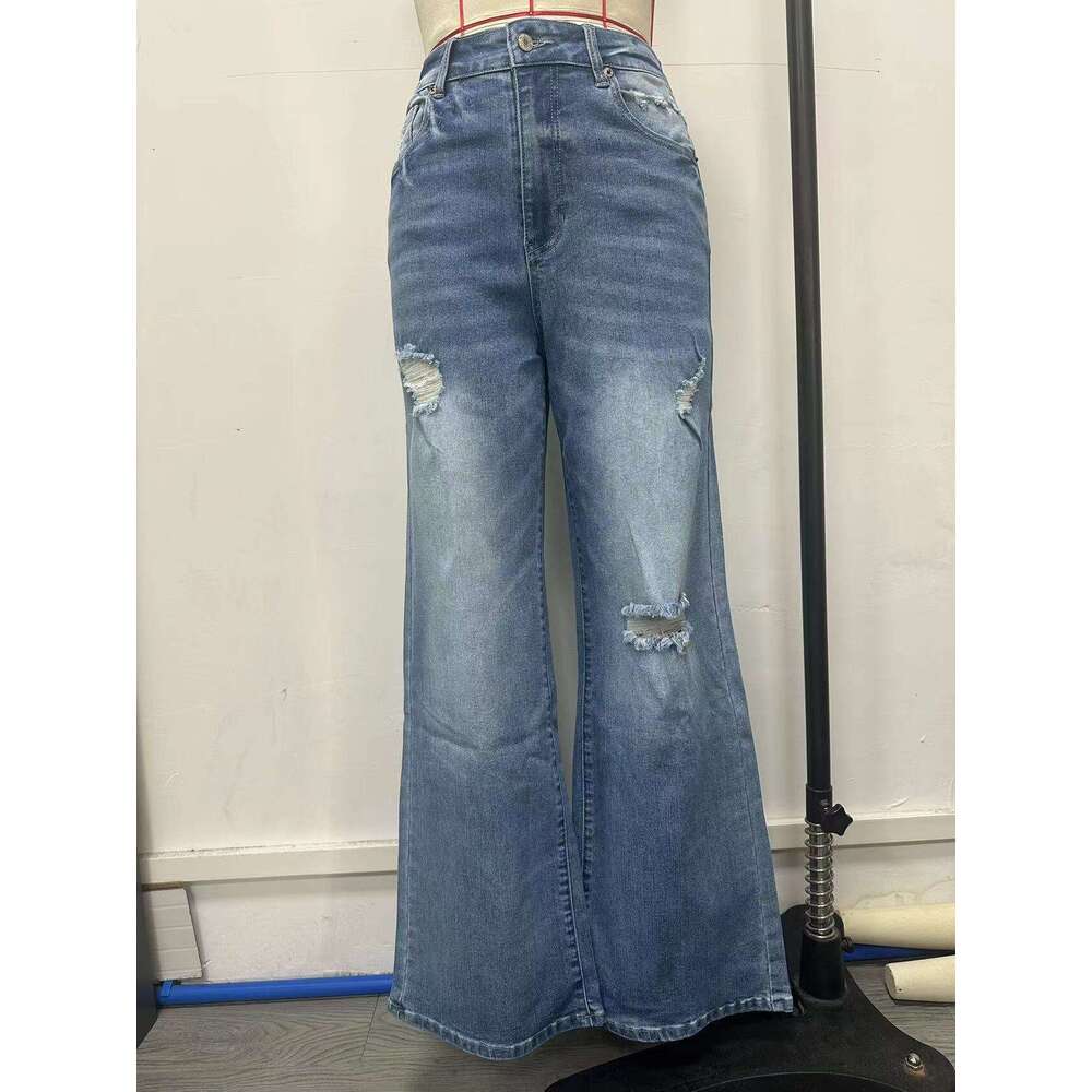 Men's Wear Men's Wear Street Pants New Trendy, Versatile, Comfortable, High Waist, Loose, Micro Pull Denim Jeans For Women