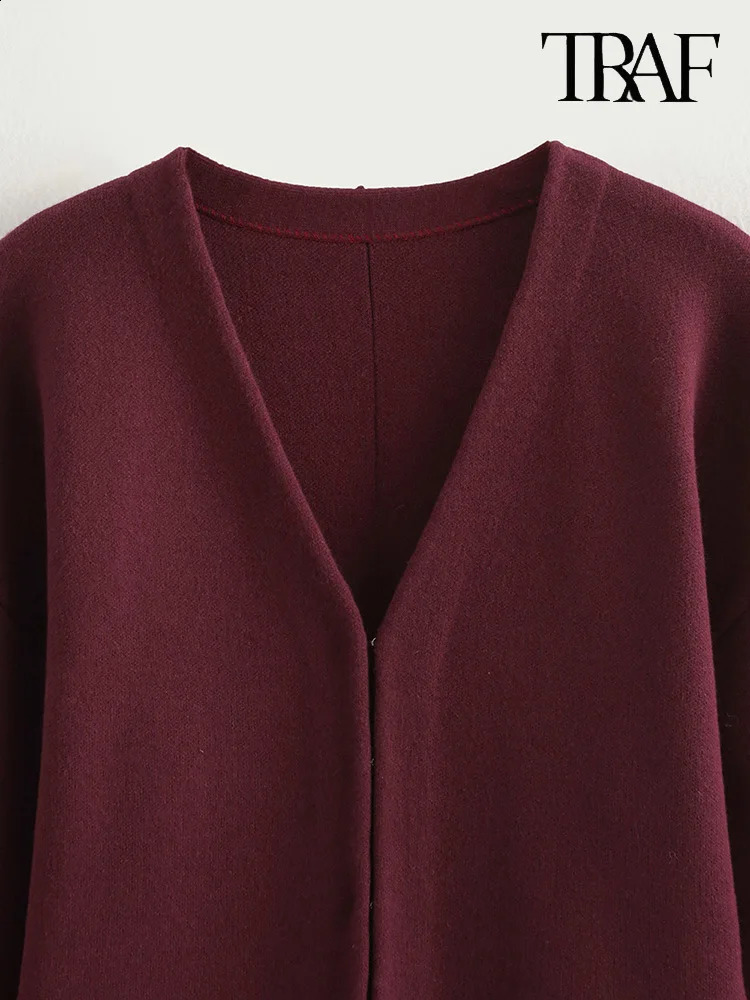 TRAF Womens Simple Knit Mini Skirt Set Y2K Slim Jacket Flat High Waisted Stretchy Casual 241220