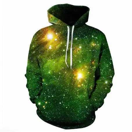202 Space Galaxy mens/womens sportswear 3D clothing brand hooded printed cashmere nebula jacket W241230
