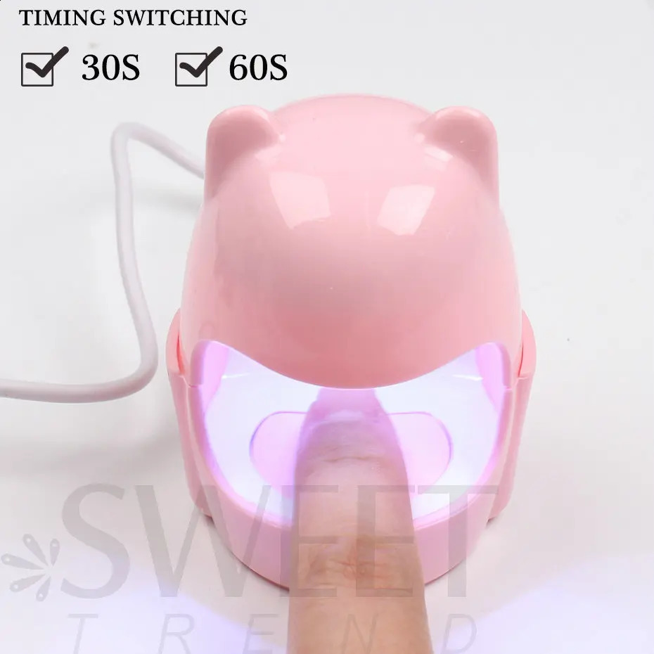 6W nail drying lamp mini portable egg shaped UV LED lamp with USB cable gel nail polish curing dryer machine BECA043 241230