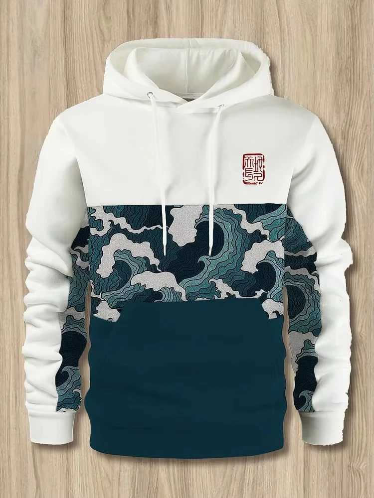 Mens Hoodies Anime Beast Printed Sportswear Harajuku Hoodies Pullover Casual Y2k Street Clothing Top Mens Clothing W241230