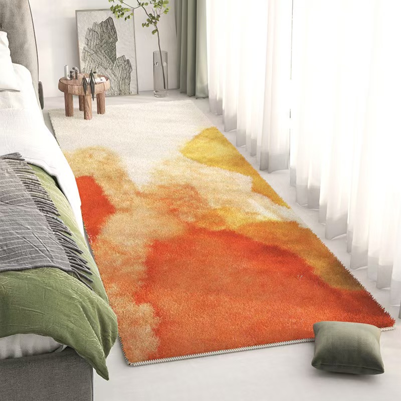 4714-56.8-BB-Beige Minimalist Carpet Comfortable Refreshing Bedroom Rug Easy Care Waterproof Rugs