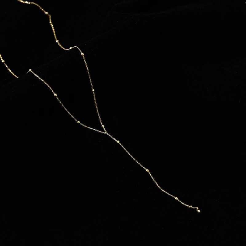 Luxury 925 sterling silver round bead necklace suitable for womens retro metal chain charm necklace jewelry party gift W241230