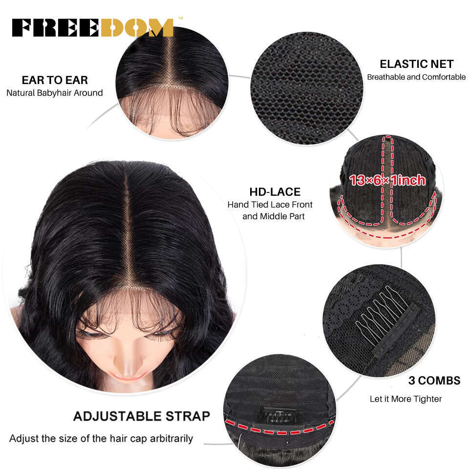 FREEDOM Front For Women Long Curly Hair 36 Inch Cosplay Wigs Blonde Ombre Heat Resistant Synthetic Lace Wig