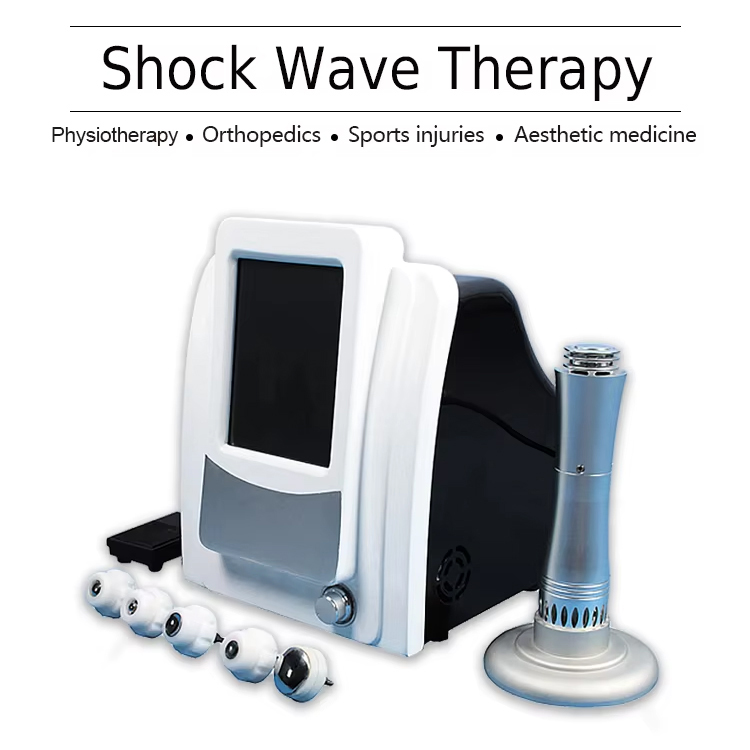 New Portable ESWT Pneumatic Shockwave Pain Relief Tendon Joint Injury Recovery Shock Wave Body Massage Physiotherapy 5 Heads ESWT Instrument