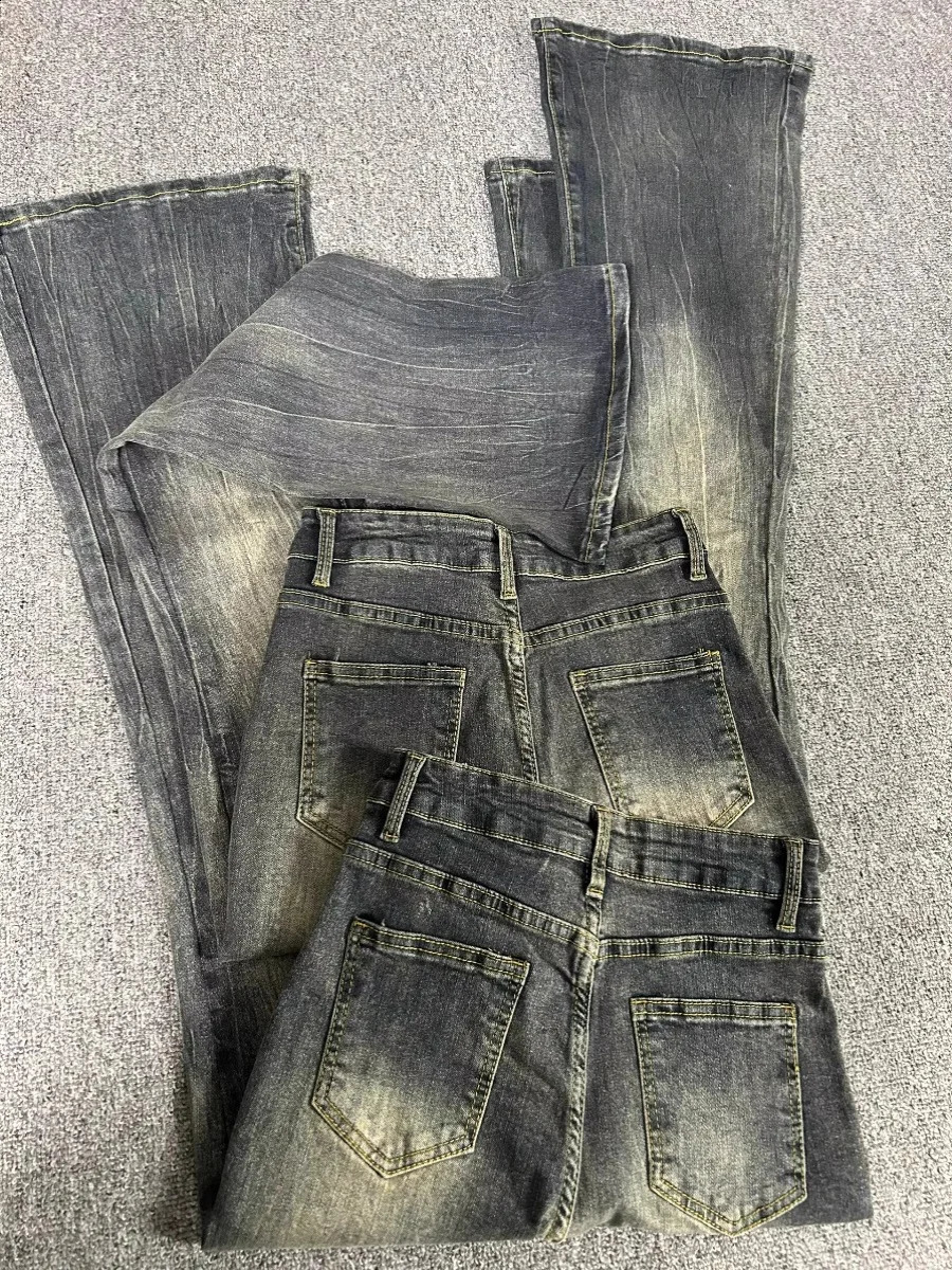 Oversized Washed Denim Flare Pant Spring Summer High Waist Slim Black Grey Jeans American Style Vintage Long Pants 241228Z