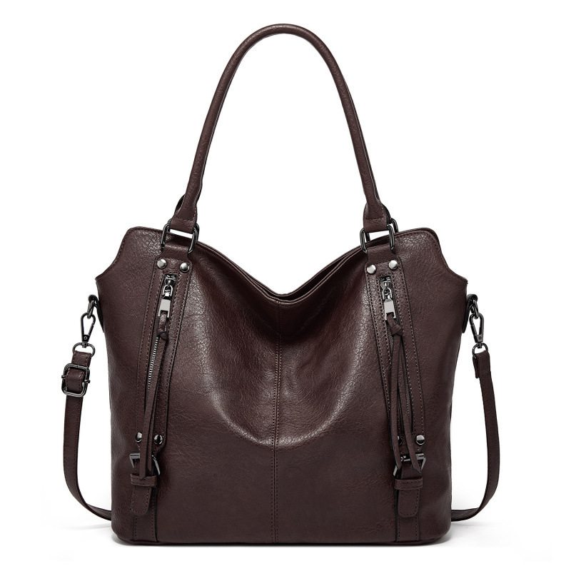 2024 New Handheld Tote Soft Leather Large Capacity Single Shoulder Crossbody Women's Bag