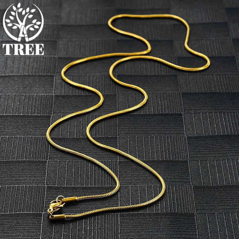 925 sterling silver 1mm 2mm 3mm snake chain 18K gold 40-75cm chain necklace low Pr women DIY jewelry making discovery W241230