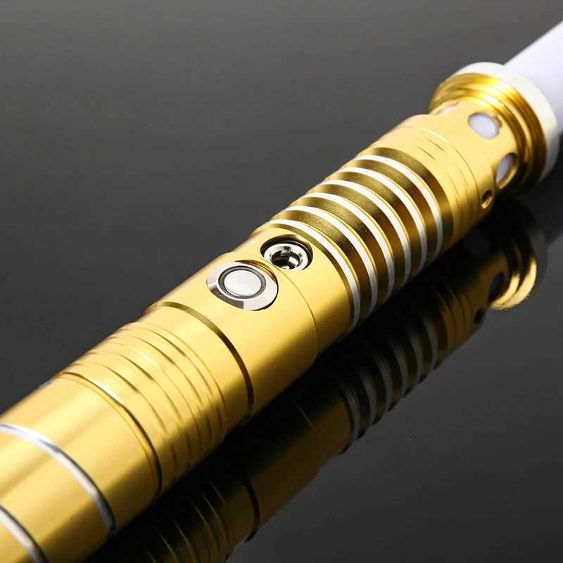 RGB metal lightsaber laser sword Rave lightsaber Ada lightstick role-playing military knife De Luz toy LED flash weapon Y241230