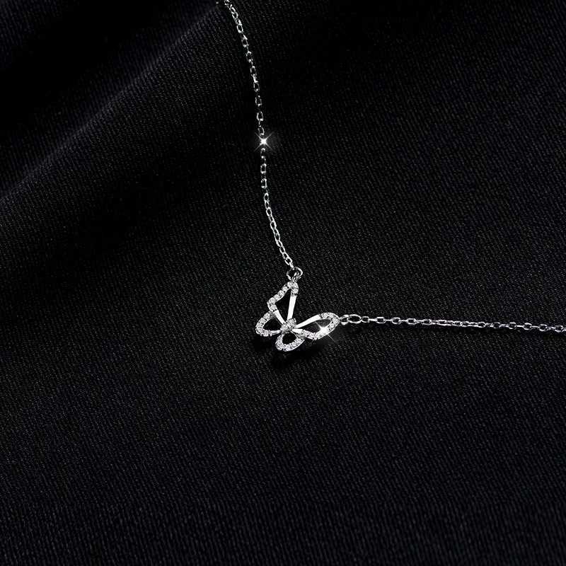 REETI 925 sterling silver butterfly necklace suitable for womens Clavicle chains womens jewelry Birtay gift accessories W241230