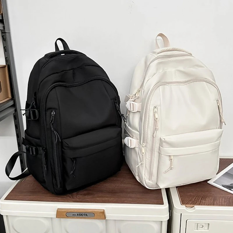 Nylon Zipper Womens Backpack Teenager Cute High Quality Schoolbag Casual Handbags Large Capacity School Bags 241230