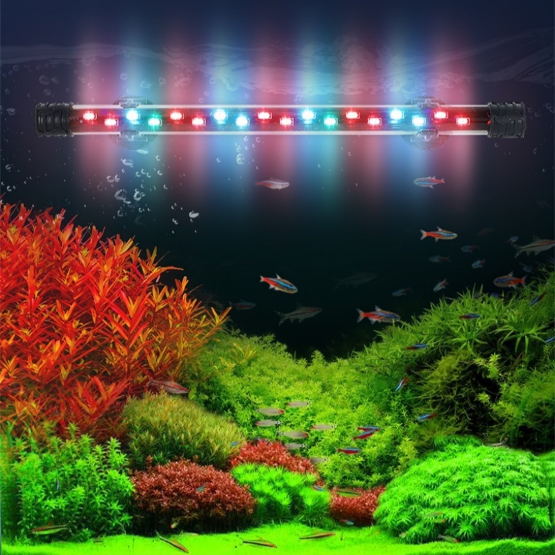 Lamp Waterproof Fish Aquariums Decor Lighting 220-240V Aquarium Light LED Plant Grow Tank Light 18-58CM Underwater