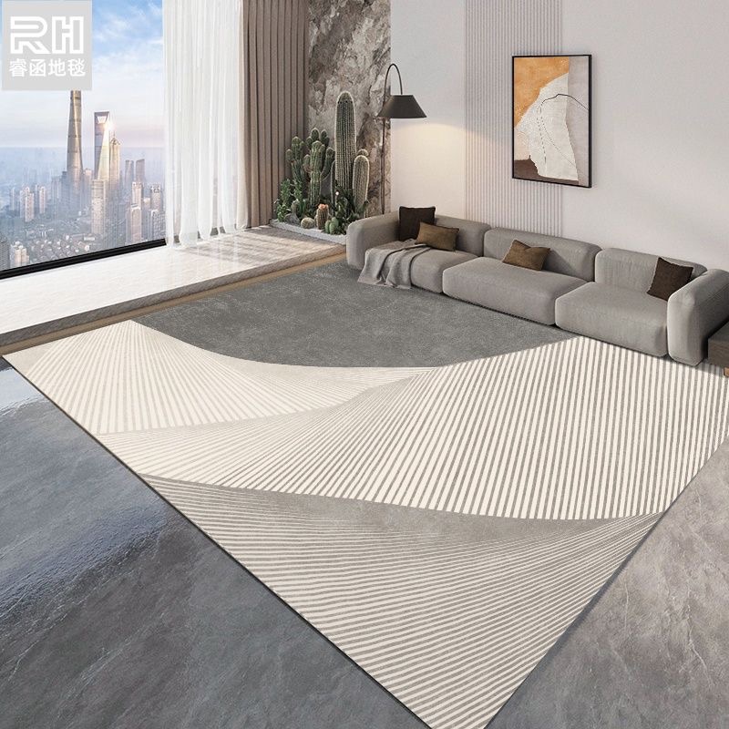 3779-122.8-SBDD-Modern Simple Wind Living Room Bedroom Solid Color Thick Non-Slip Square Carpet