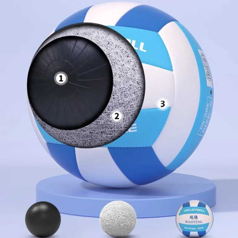 Size 5 Standard Volleyball School Test Special Ball Thicken Wear-resistant Beach Soft Row High Elastic Competition BasketballXJ241230