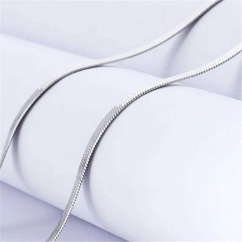 925 sterling silver fine 4MM blade chain necklace suitable for women men luxury wedding parties jewelry holiday gifts W241230