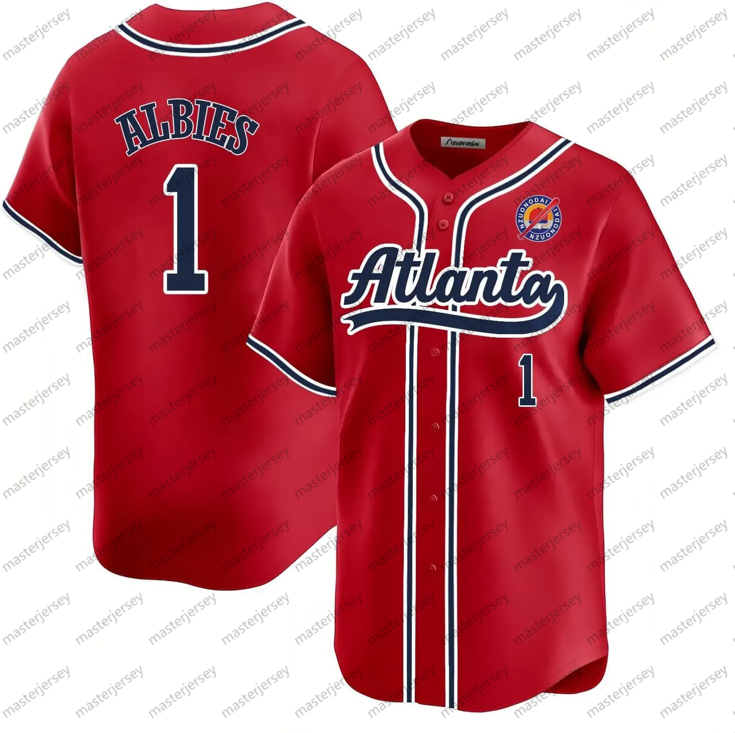 Custom Baseball Jerseys AARON ALBIES ACUNA JR. Men/Women/Youth Jersey Sweatshirt - Embroidered Loose Fit