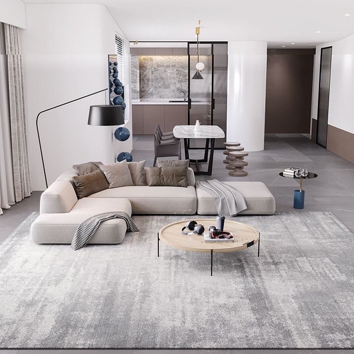 3779-122.8-SBDD-Modern Simple Wind Living Room Bedroom Solid Color Thick Non-Slip Square Carpet
