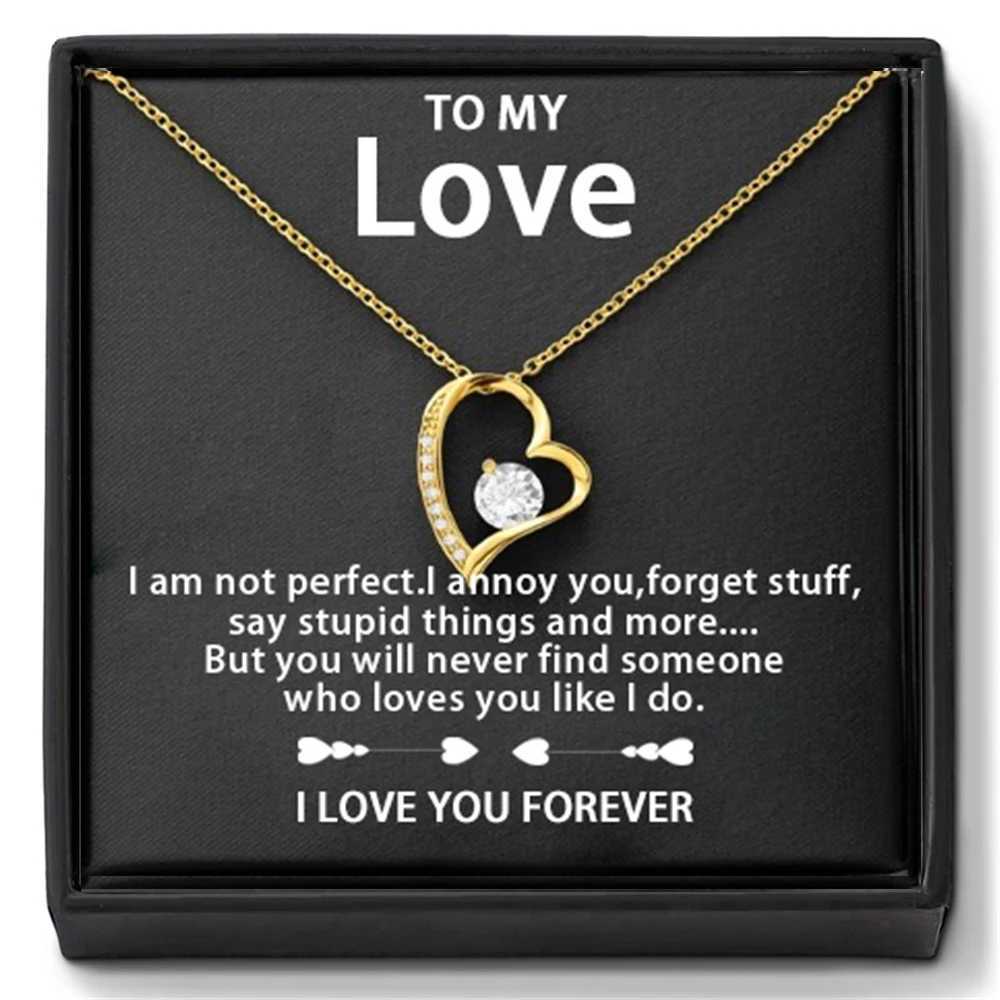 Jewelry for me a 14K gold or silver pendant necklace a romantic Christmas birthday Valentines Day gift for her wife W241230