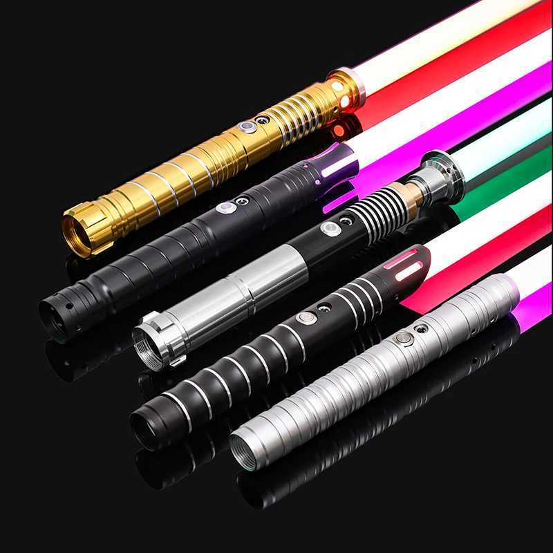 RGB lightsaber metal laser sword Rave flash weapon toy ada Sabre laser Sabre De Luz light stick role-playing luminous LED stick Y241230