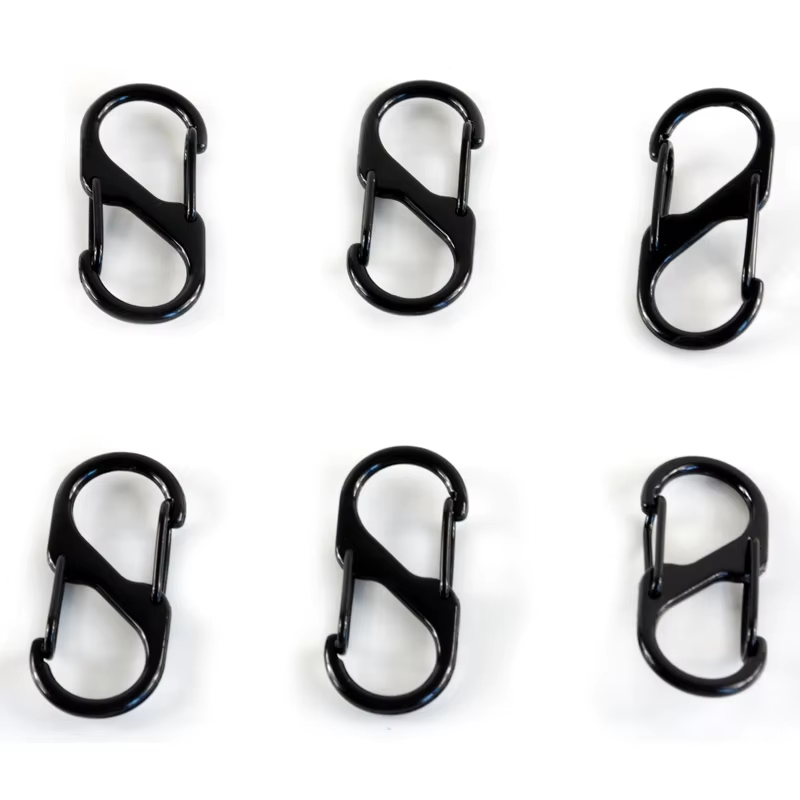 4cm mini S carabiner hook metal buckle key ring carabiner quick release clip