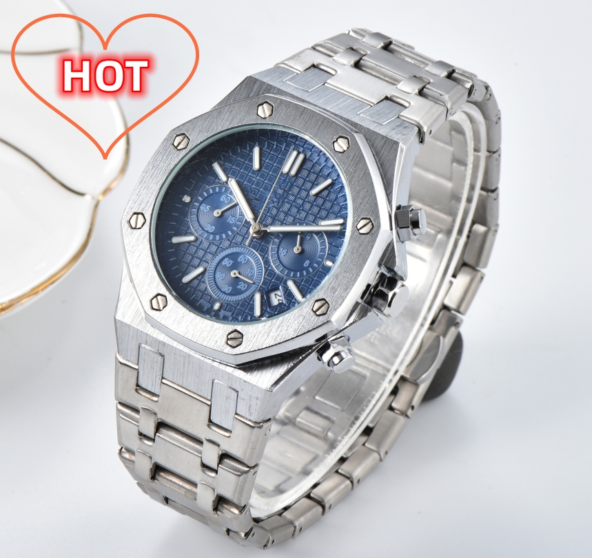 Womens watches menswatch high quality designer stainless steel waterproof brand sports fashion quartz lady Watch diamond stopwatch with box watch for gift