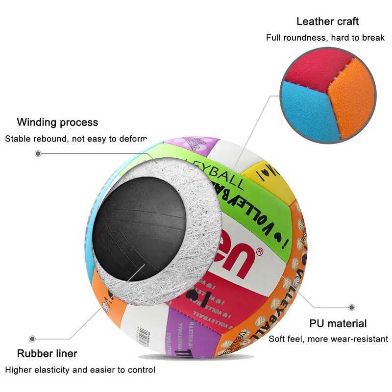 Newest Molten Volleyball Standard Size 5 PU Material Soft Touch High Quality Indoor Outdoor Sports Competition Training BallsXJ241230