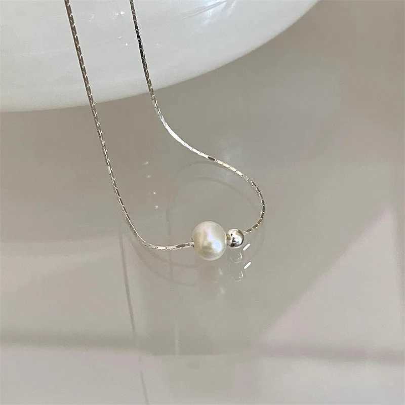 Christmas gift 925 sterling silver exquisite pearl necklace French retro style necklace chain luxury jewelry holiday gift W241230