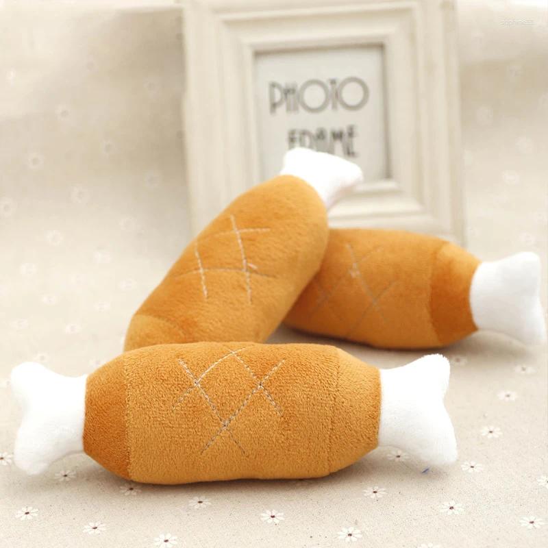 Update Funny Pet Dog Toys Plush Slippers Bite Chicken Leg Shoe Shape Small And Medium-Sized Outdoor Training Cat Relieve Anxiety