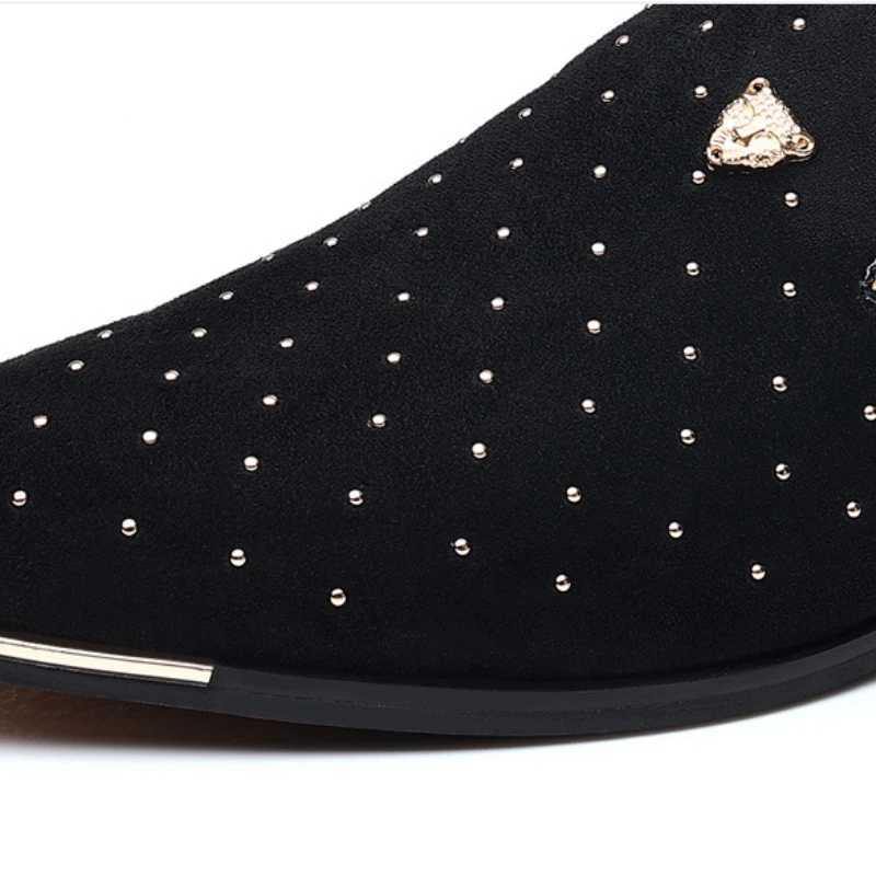 Luxury Men Dress Shoes Suede Men Casual Shoes Elegant Comfortable Loafers Designer Business Leather Shoes for Men Zapatos HombreXJ241230